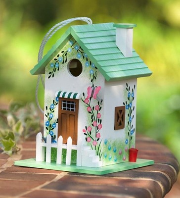 Plow & Hearth - Colorful Cottage Outdoor Garden Birdhouse : Target