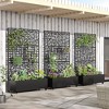 Lirago Iron Arch Mobile Planter Box (3-Piece)-Raised Garden Bed Elevated Planter with Trellis Privacy Screen 38 Gallon Capacity - 2 of 4