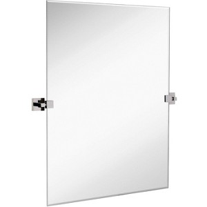 Hamilton Hills 20" X 30" Rectangle Pivot Wall Mirror Including Brushed Gold Squared Wall Brackets - 1 of 4