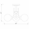 Z-Lite Parsons 3 - Light Semi-Flush Mount in  Matte Black/Brushed Nickel - 3 of 3
