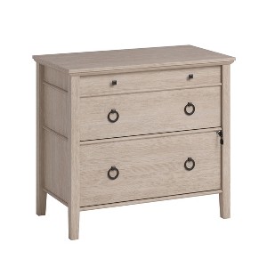 East Adara2 Drawer File Cabinet Cascade Oak - Sauder: Smooth Full Extension Slides, MDF Construction, 5-Year Warranty - 1 of 4