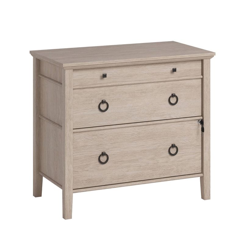 East Adara2 Drawer File Cabinet Cascade Oak - Sauder: Lateral, Legal/Letter Size, Locking, Traditional Style, 1 of 7
