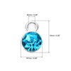 Unique Bargains Metal Bulk Elegant DIY Crafts Jewelry Making Birthstone Pendant 50 Pcs - 2 of 4