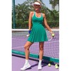 Attraco Women's Tennis Dress with Built in Shorts and Bra Pleated Golf Dress Seamless Athletic Dress - 2 of 4