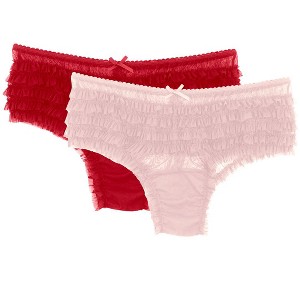 Veil Mesh Ruffle Panty 2-Pack - 1 of 4