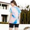 Anna-Kaci Women's Tie Dye Printed Stripe Stretch Casual Loose Tops T-shirts - 2 of 4