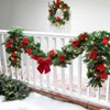 The Lakeside Collection Lighted Poinsettia Greenery Collection - Garland - 4 of 4
