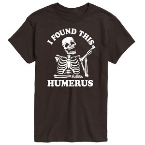 Men's - Instant Message - Skeleton Bone I Found This Humerous Short Sleeve Graphic T-Shirt - 1 of 4