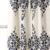Lush Décor Keya Medallion Light Filtering Window Curtain Panels Cream 52X95 Set - 2 of 4
