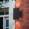 LLHZSY Simple Rectangular LED Outdoor Wall Light Sconce, 9 4/5" 2-Light Up and Down Lights-Black - 2 of 4