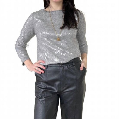Women's Shine Bright Sequin Knit Top - lalavon