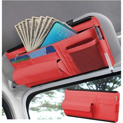 TruAIR Car Sun Visor Organizer with Pockets Ð Universal Auto Interior Storage Holder