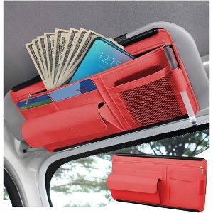 TruAIR Car Sun Visor Organizer with Pockets Ð Universal Auto Interior Storage Holder - 1 of 4