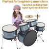 AD-300 Kids Drum Set,Junior Drum Kit,Drum Set for Musical Instruments,Full 16in Youth Drum Set With Bass Drum,Tom, Snare Drum,Hi-Hat - 2 of 4