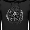Men's Pirates of the Caribbean: Curse of the Black Pearl Black and White Rope Skull Logo Pull Over Hoodie - 2 of 4