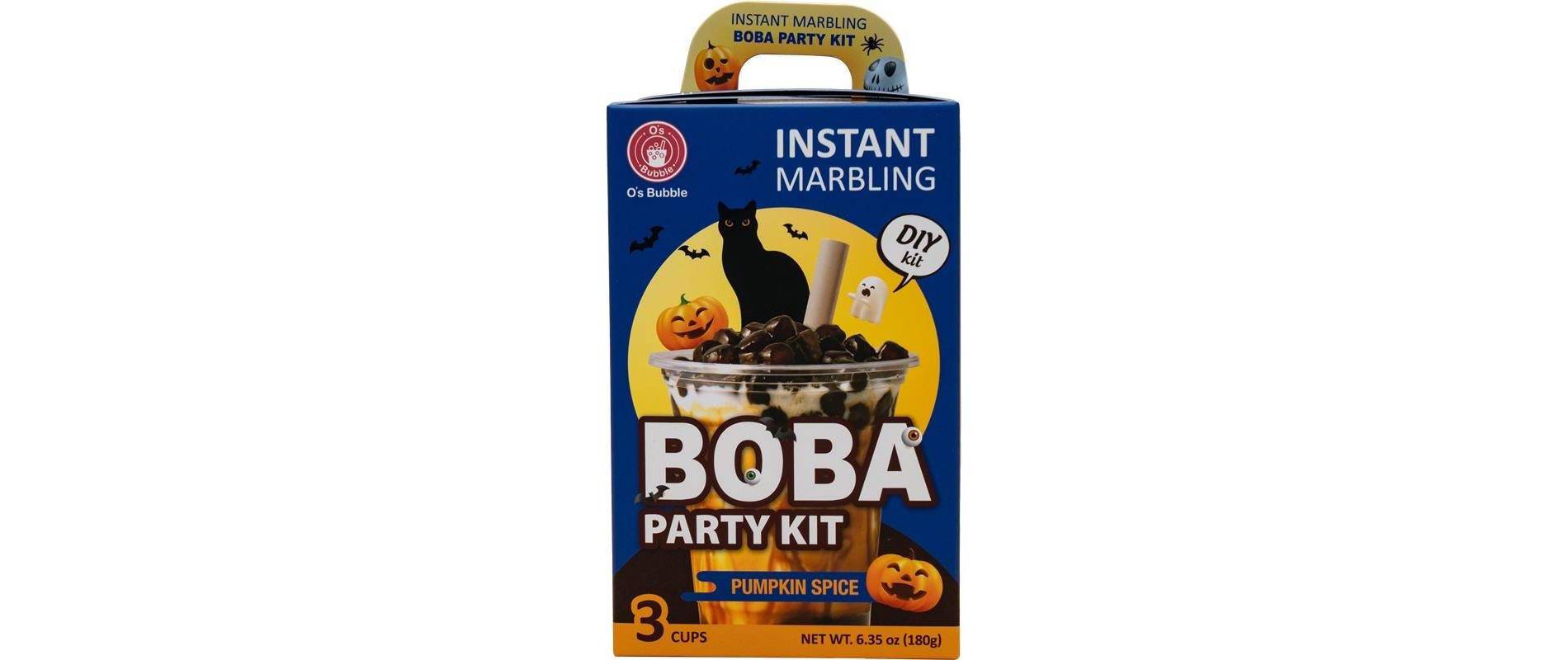 O's Bubble Pumpkin Spice Instant Marbling Boba Kit - 6.35oz/3ct