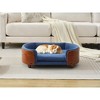 OUTSUPPLY Dog Bed with Solid Wood Legs, Velvet Cushion Pet Sofa for Mid-Size Dogs & Cats - 3 of 4