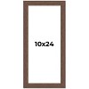 PosterPalooza | 10x24 Wide Barnwood Picture Frame, UV Acrylic, 6 Finishes - Grey, Brown, White, and Black - 2 of 4