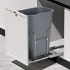 Under Cabinet Pull Out Trash Can Holder,Under Kitchen Sink Waste Container Slide Out Shelf for 30 Liter Recycling Bin, Trash Can Not Included - 2 of 4