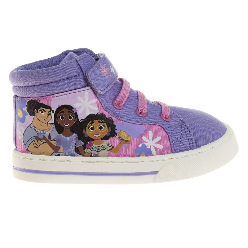 Disney Encanto Mirabel Girls High Top Hook and Loop Sneakers. (Toddler Little Kids), 4 of 9