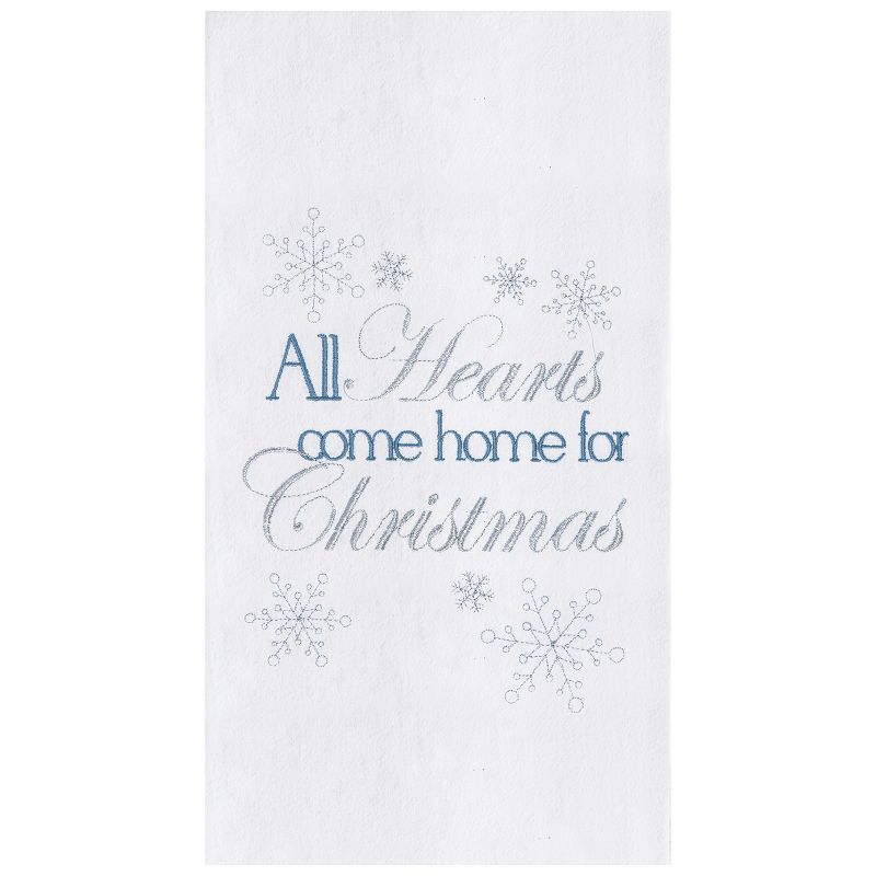 C&F Home Home for Christmas Embroidered Flour Sack Cotton Kitchen Towel, 1 of 3