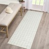 Washable Area Rugs, Modern Plaid Printed Indoor Floor Carpet with Non-Slip Backing, Contemporary Accent Carpet, Stain-Resistant Soft Low Pile Rugs - 4 of 4