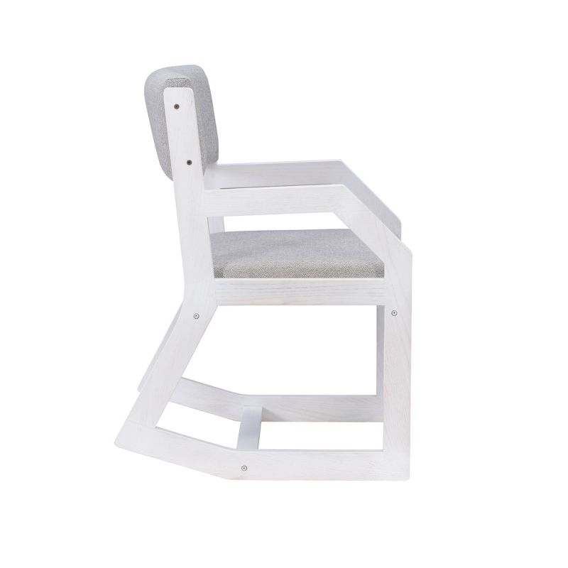 Robin Modern Upholstered Rocking Chair White - Linon, 4 of 9
