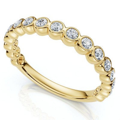 Pompeii3 1/2Ct Diamond Wedding Ring Channel Set 14k Gold or Platinum Lab Created EF/VS