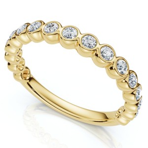 Pompeii3 1/2Ct Diamond Wedding Ring Channel Set 14k Gold or Platinum Lab Created EF/VS - 1 of 4