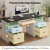 Bestier 59'' Office Desk with Charging Station & Keyboard Tray, Computer Desk with Drawers, Modern Executive Desk for Home office - 3 of 4