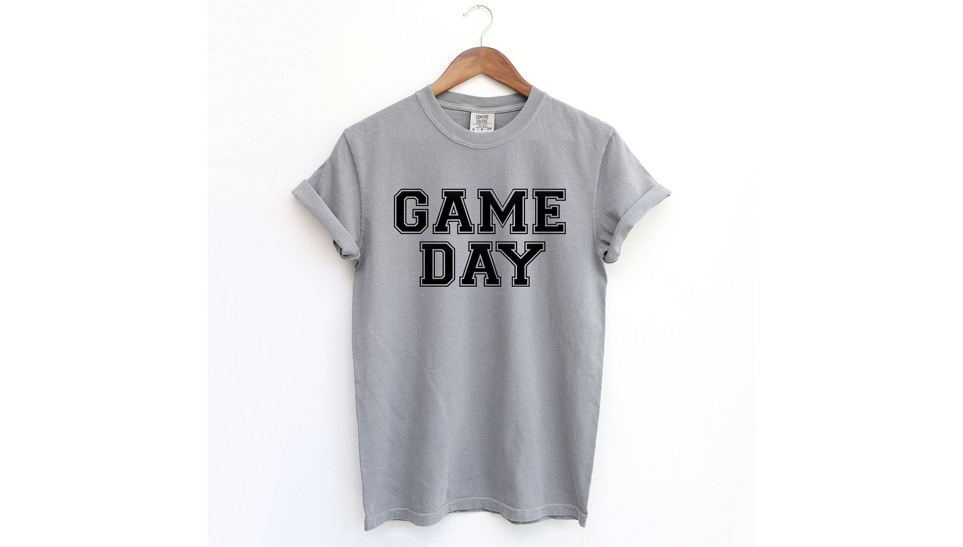 Simply Sage Market Women's Game Day Puff Print Short Sleeve Garment Dyed Tee