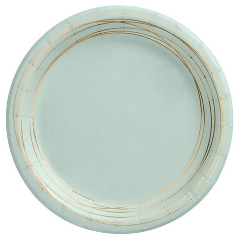 GREENESAGE Paper Plates 9 inch, 50 Pack Eco Friendly Disposable Plates,  100% Compostable Paper Plates, Paper Plates Dinner Heavy Duty, Sturdy Paper