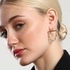 SOHI Women's Old Gold The Chain Bar Drop Earrings - 4 of 4