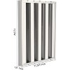 Acekool Commercial Range Hood Filters 19.5W x 15.5H Inch, Stainless Steel 5-Baffle Hood Filter with Handles, for Kitchen Exhaust, Pack of 6 - 2 of 4