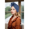 Anna-Kaci Vintage Turban Headwrap with Large Bow Elegant Soft Stretch Headscarf for Women - 4 of 4