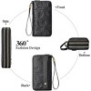 Ladies' clutch bag with anti-theft wrist strap,leather wallet,large-capacity credit card holder,handle-style carry strap - 2 of 4