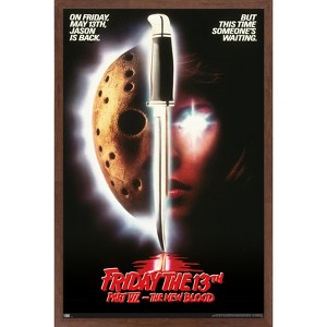 Trends International Friday The 13th Part VII: The New Blood - One Sheet Framed Wall Poster Prints - 1 of 4