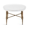 Kate and Laurel Valdi Round MDF Coffee Table, 26x26x19, White - 4 of 4