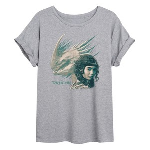 Women's - How to Train Your Dragon - Astrid Oversized Graphic T-Shirt - 1 of 4