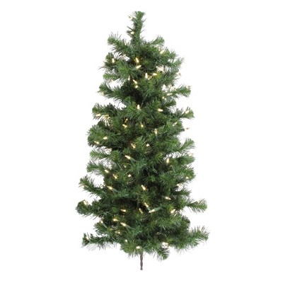 Vickerman 3' Douglas Fir Artificial Christmas Wall Tree, Warm White ...