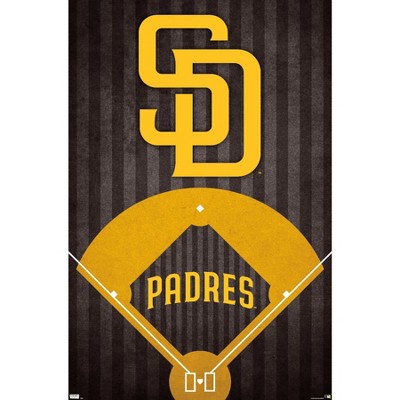 Trends International Mlb San Diego Padres - Logo Unframed Wall