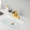Gulches Brushed Gold Widespread Bathroom Sink Faucet - Elegant 2-Handle Design with Waterfall Spout - 4 of 4