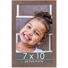 PosterPalooza | Photo Size Shabby Chic Brown Picture Frame - UV Acrylic, Foam Board Backing, Hanging Hardware - 2 of 4