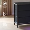 13 Fabric Drawer Dresser for Bedroom, Long Dresser TV Stand with Power Outlet & LED Light - 4 of 4