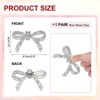 Unique Bargains Detachable Classic Fashion Sparkling Rhinestone Shoe Clips 1 Pair - 2 of 4