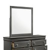 GlasFlength Decorative Wall Mirrors Wall Art Square Mirror Vanity Mirror Accent Mirror Metal Frame Mirror for Living Room, Gray, 38.19"*0.87"*38.19" - 3 of 4