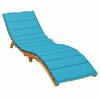 vidaXL Sun Lounger Cushion Turquoise Oxford fabric (100% polyester) - 4 of 4