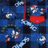 Sonic The Hedgehog Rings Boy’s Blue Plaid Quarter Zip Jacket - 2 of 3