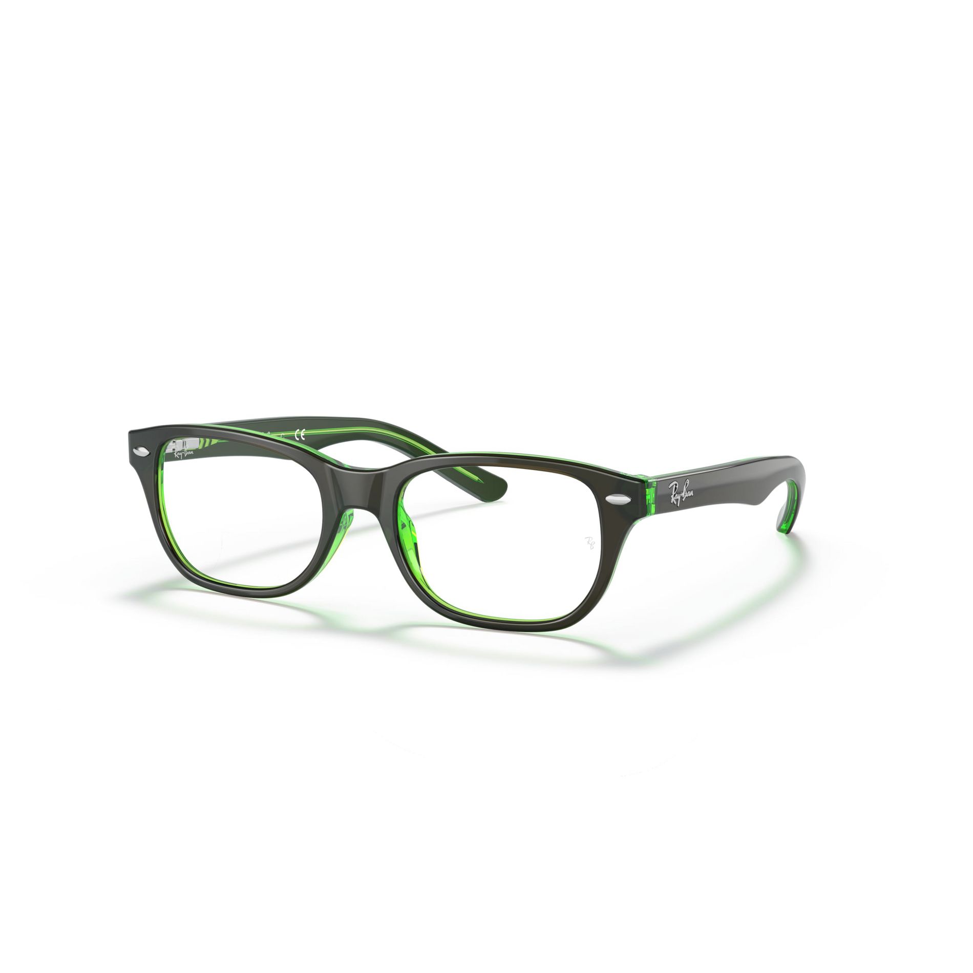 Ray-Ban RB1555 46mm Child Square Eyeglasses - prescription-ready