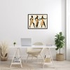 Stupell Industries Powerful Women Dancing Person Glam Fashion Black Beige Framed Giclee Art, Black, 30" x 24" - 3 of 4